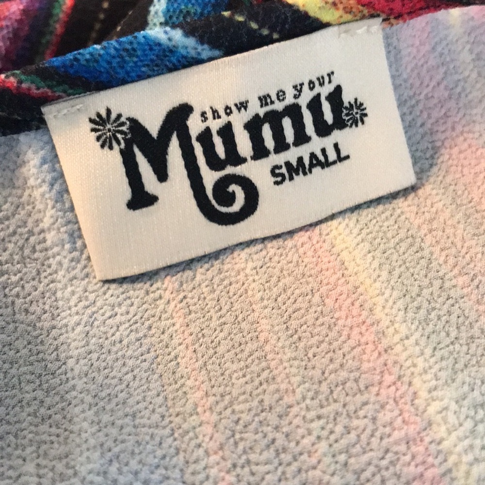Show Me Your Mumu Multicolor Shiloh Tassel Striped Women's Dress - Picture 4 of 6